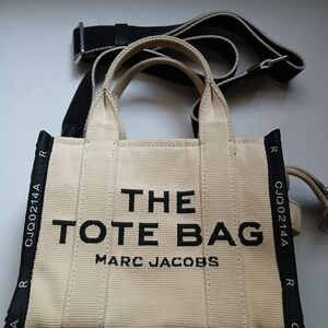 Marc Jacobs Cream and Black Tote Bag